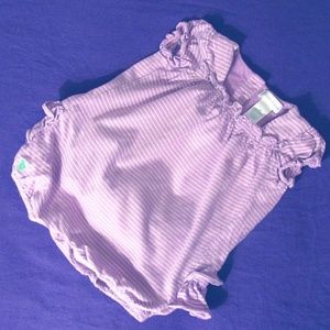 Ralph Lauren Purple White Striped Onesie Romper 9M